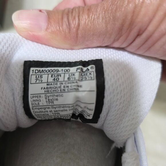 Fila Forlani Outline Flag Men's 7.5 White Motorsport Inspired Sneakers White NIB - Picture 6 of 11